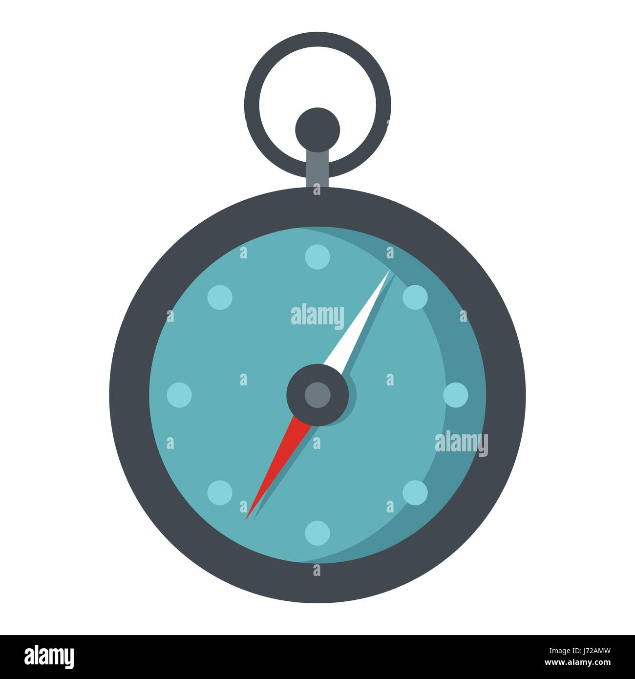 Compass icon, flat style Stock Vector Image & Art - Alamy