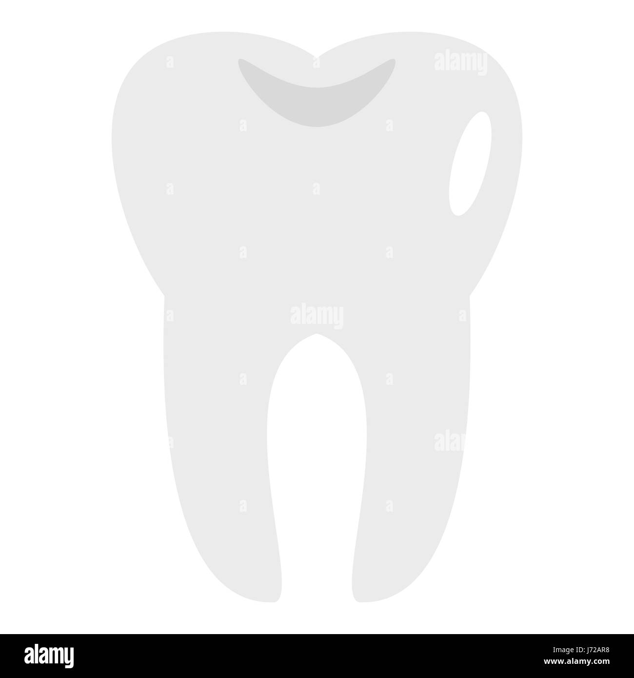 Tooth icon, flat style Stock Vector Image & Art - Alamy