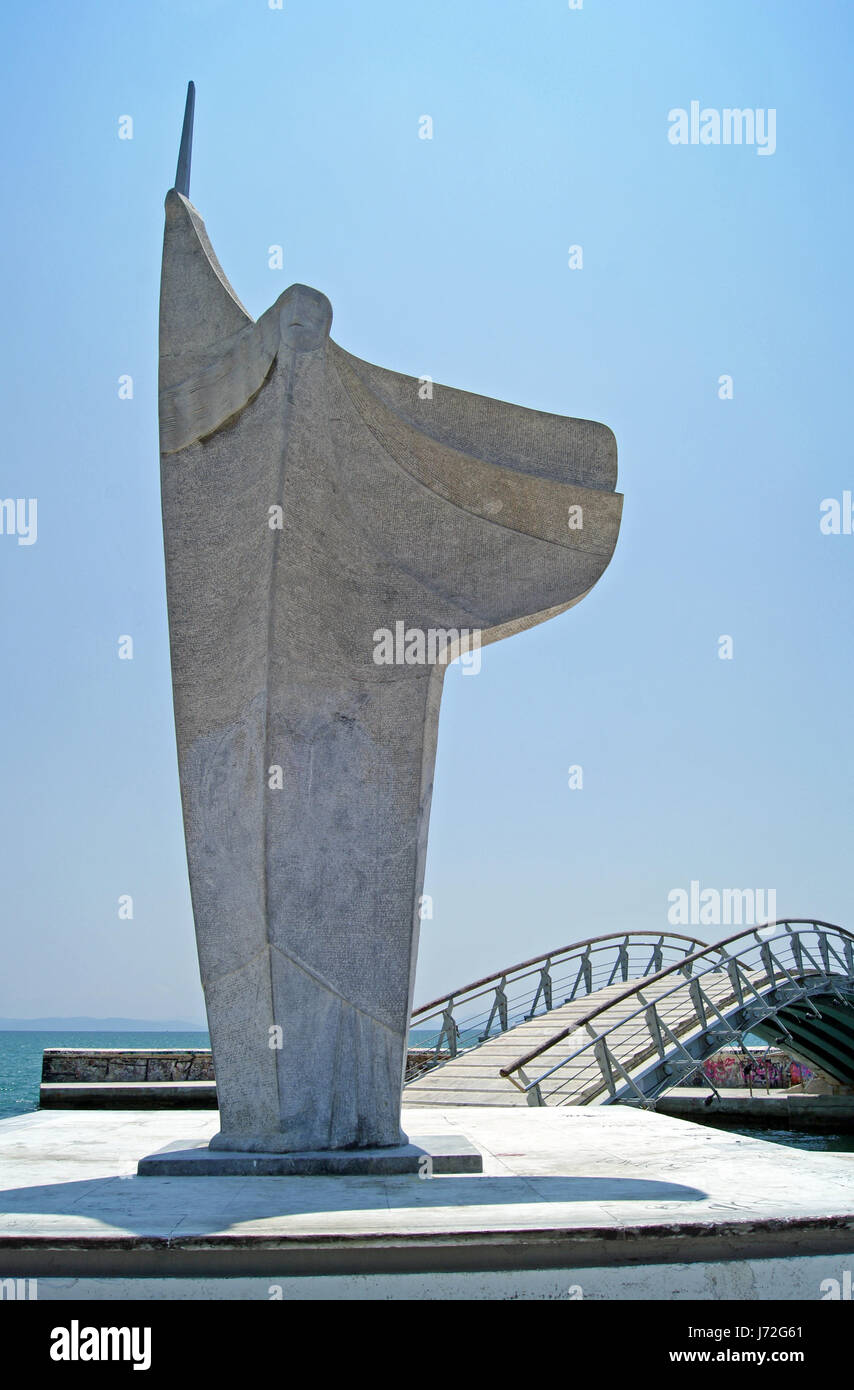 jason - argonauts monument in volos Stock Photo