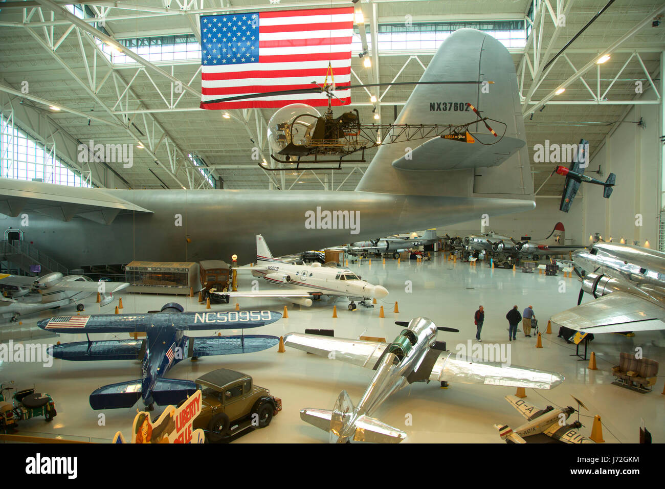 Museum gallery, Evergreen Aviation and Space Museum, McMinnville, Oregon Stock Photo