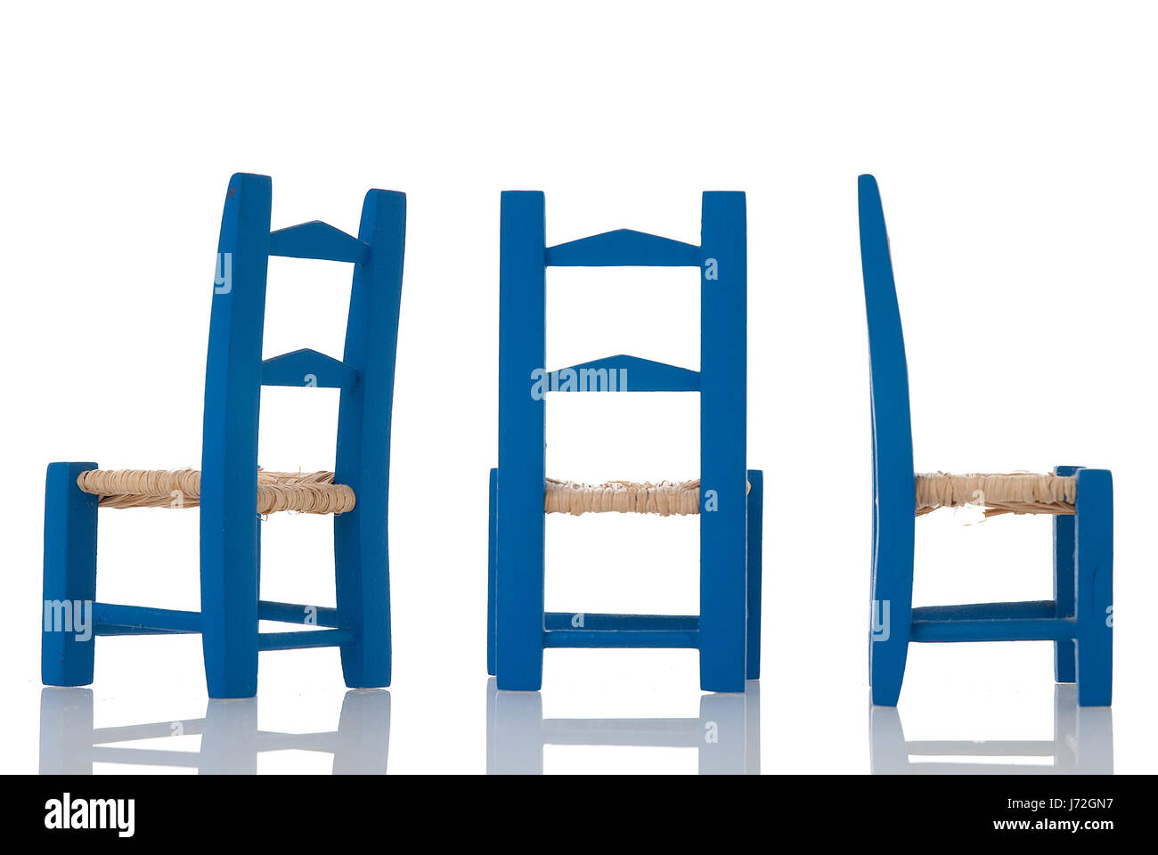 close blue object single isolated furniture closeup wood coloured ...