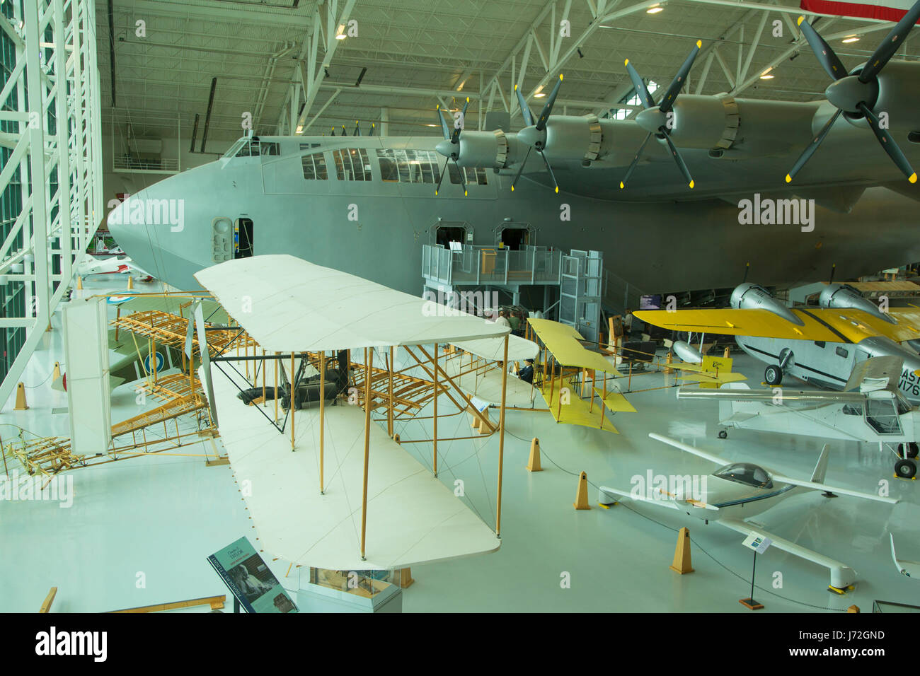 Spruce Goose in museum gallery, Evergreen Aviation and Space Museum, McMinnville, Oregon Stock Photo