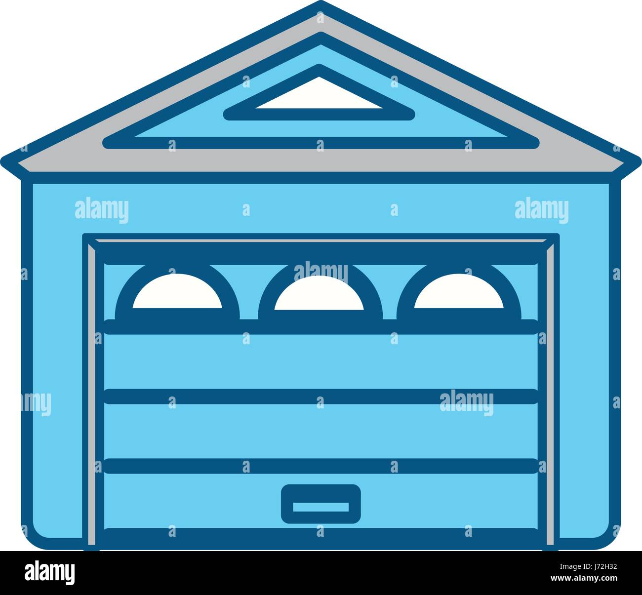 garage door house Stock Vector Image & Art Alamy