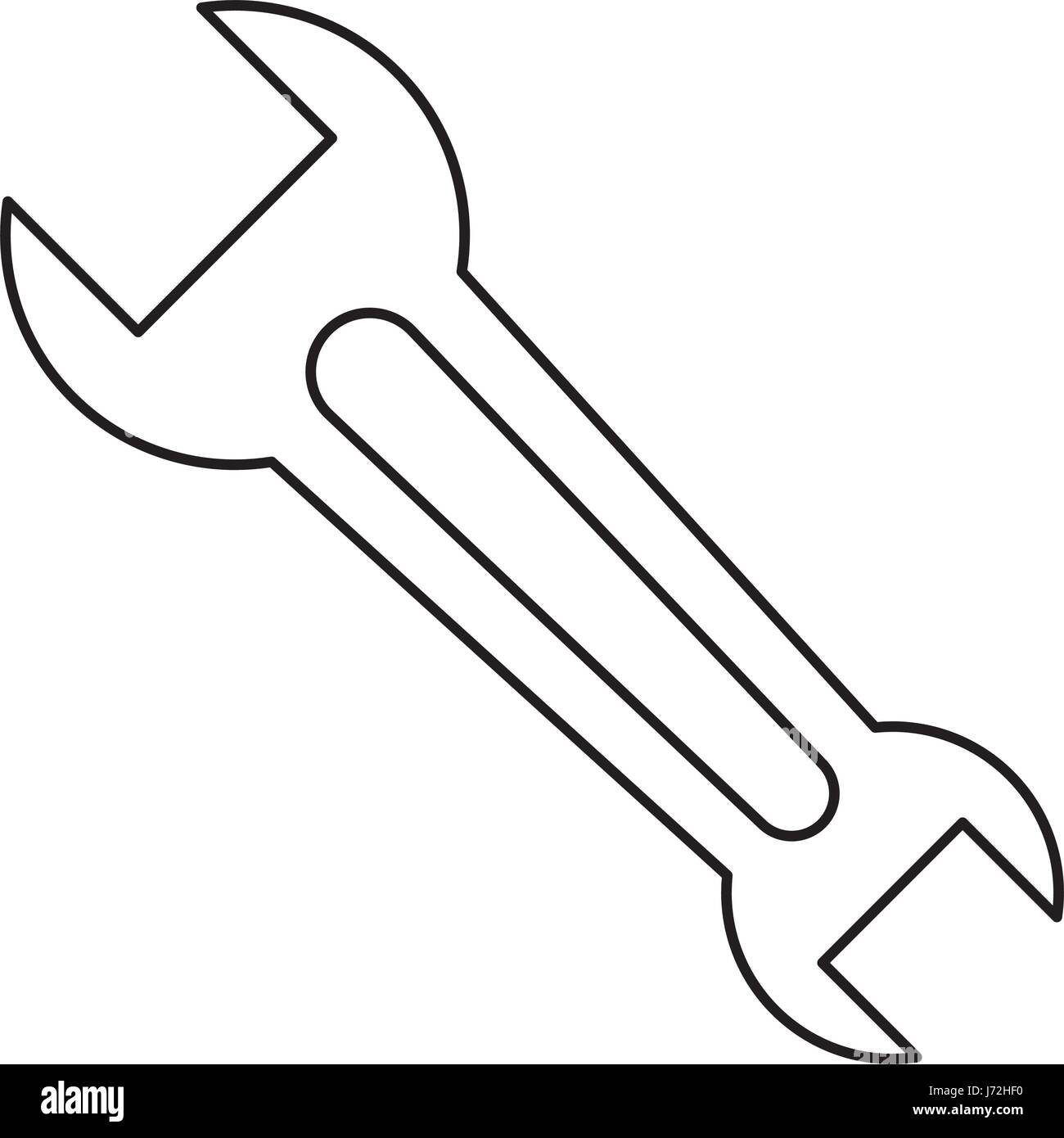 wrench tool object Stock Vector Image & Art Alamy