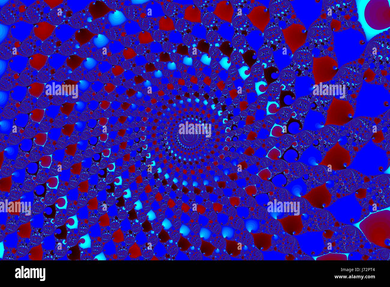 blue art modern modernity abstract fractal red art modern modernity black Stock Photo