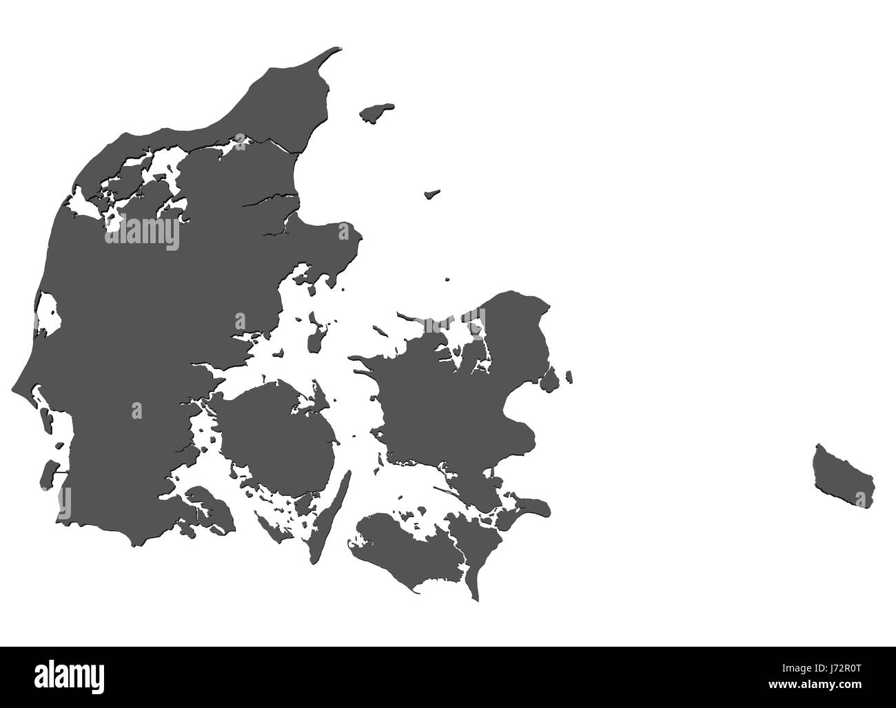 europe denmark card copenhagen European Union joining atlas map of the world Stock Photo