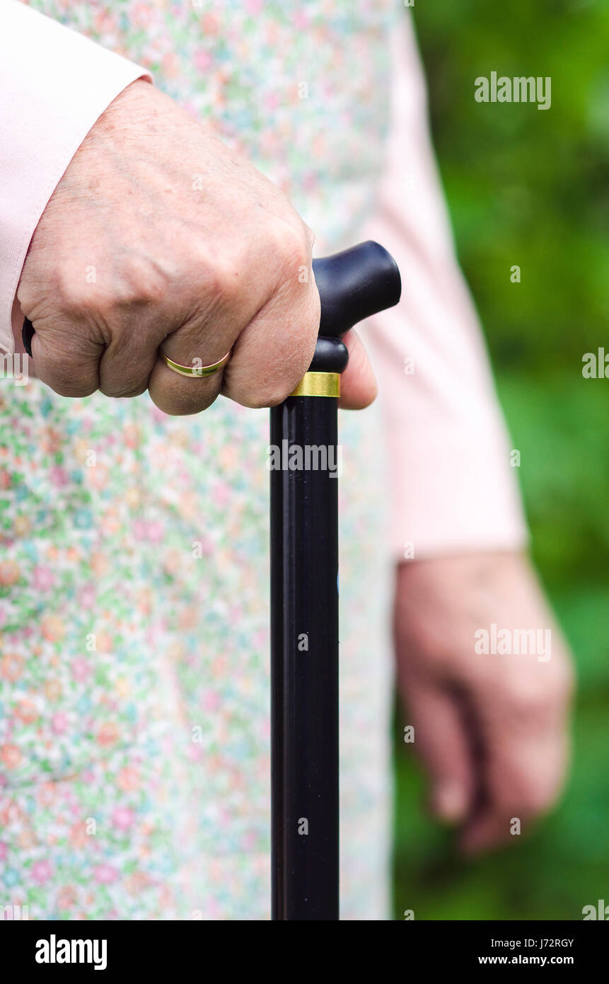 Old chinese man walking stick hi-res stock photography and images - Alamy