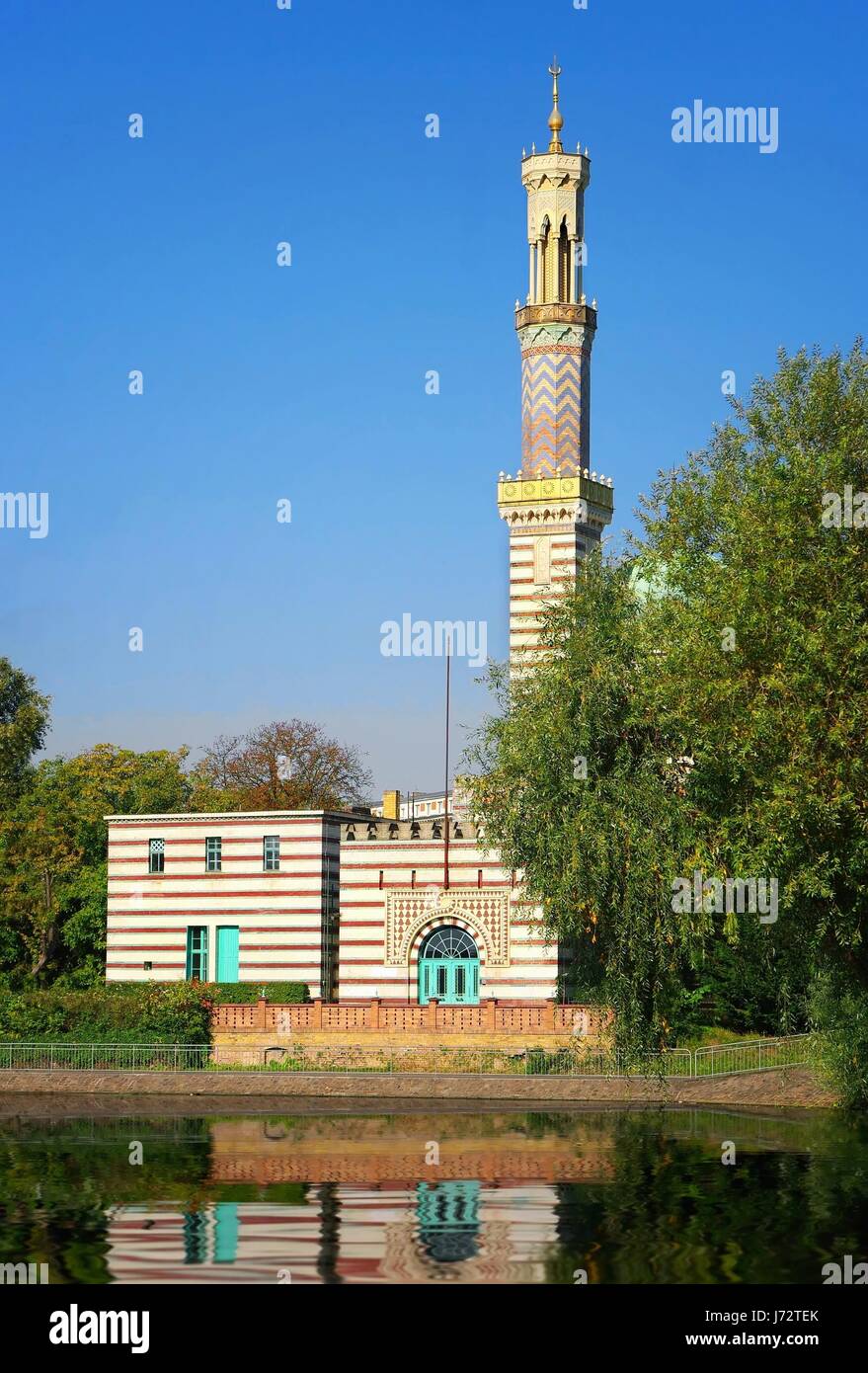 mosque as a pump house in potsdam Stock Photo Alamy