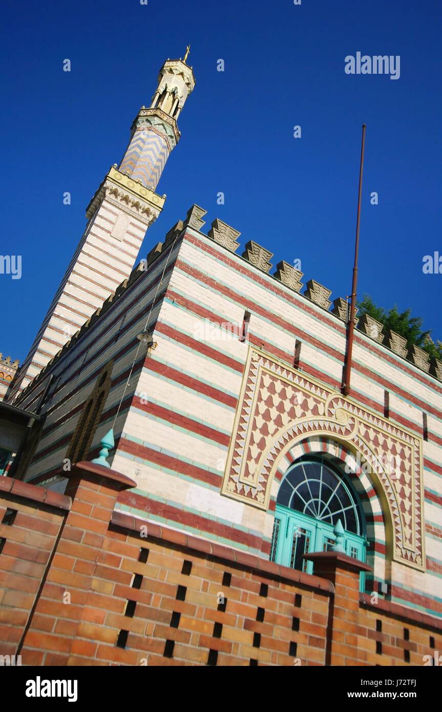 potsdam mosque building of historic importance tower historical belief work of Stock Photo