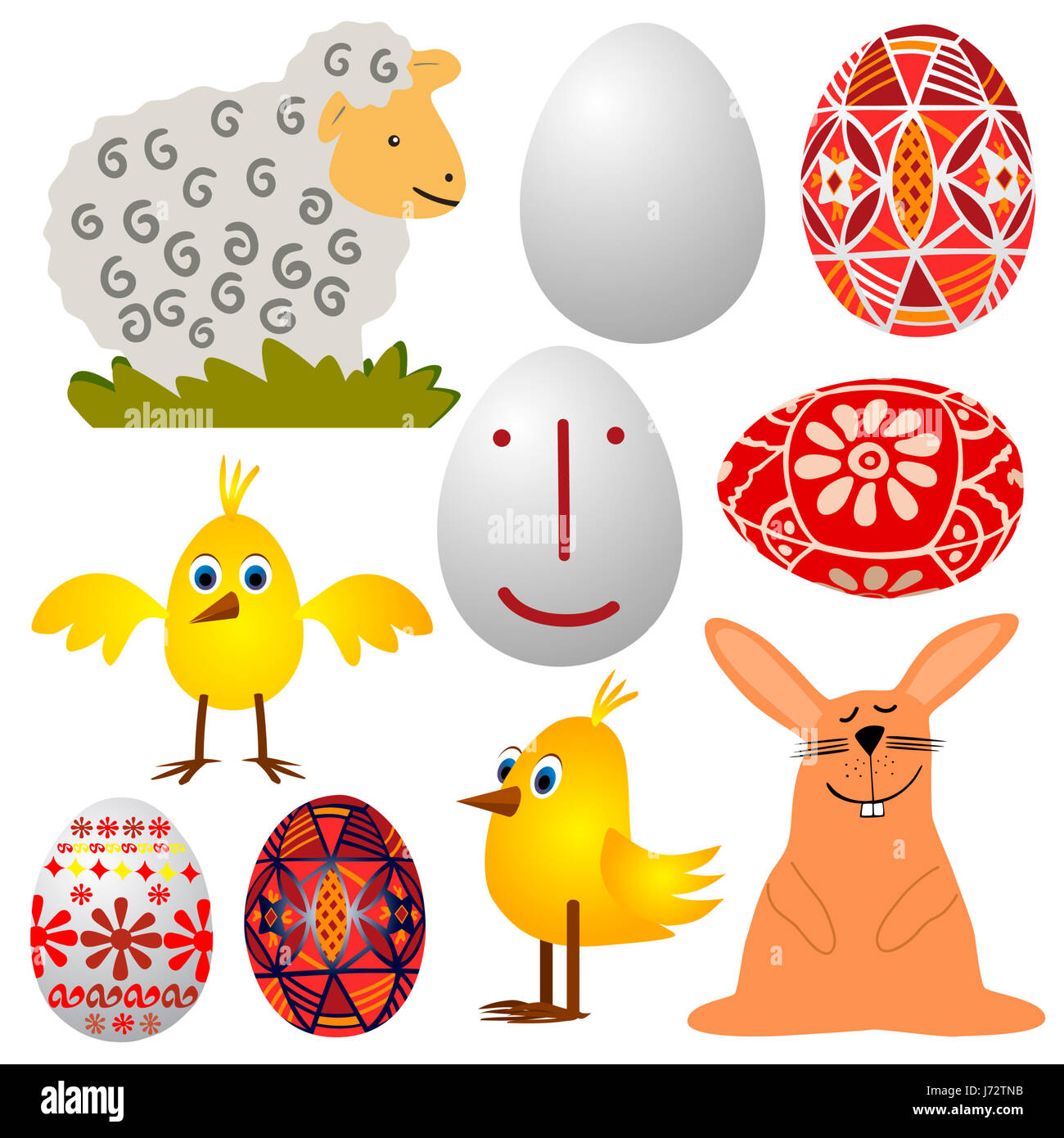 holiday graphic easter party celebration bunny bunnies egg conspicuous Stock Photo