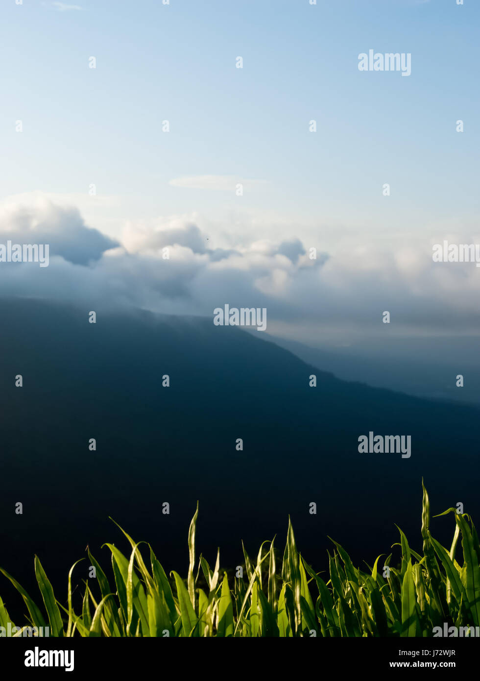 Beautiful mountains landscape and cloud blue sky Stock Photo - Alamy