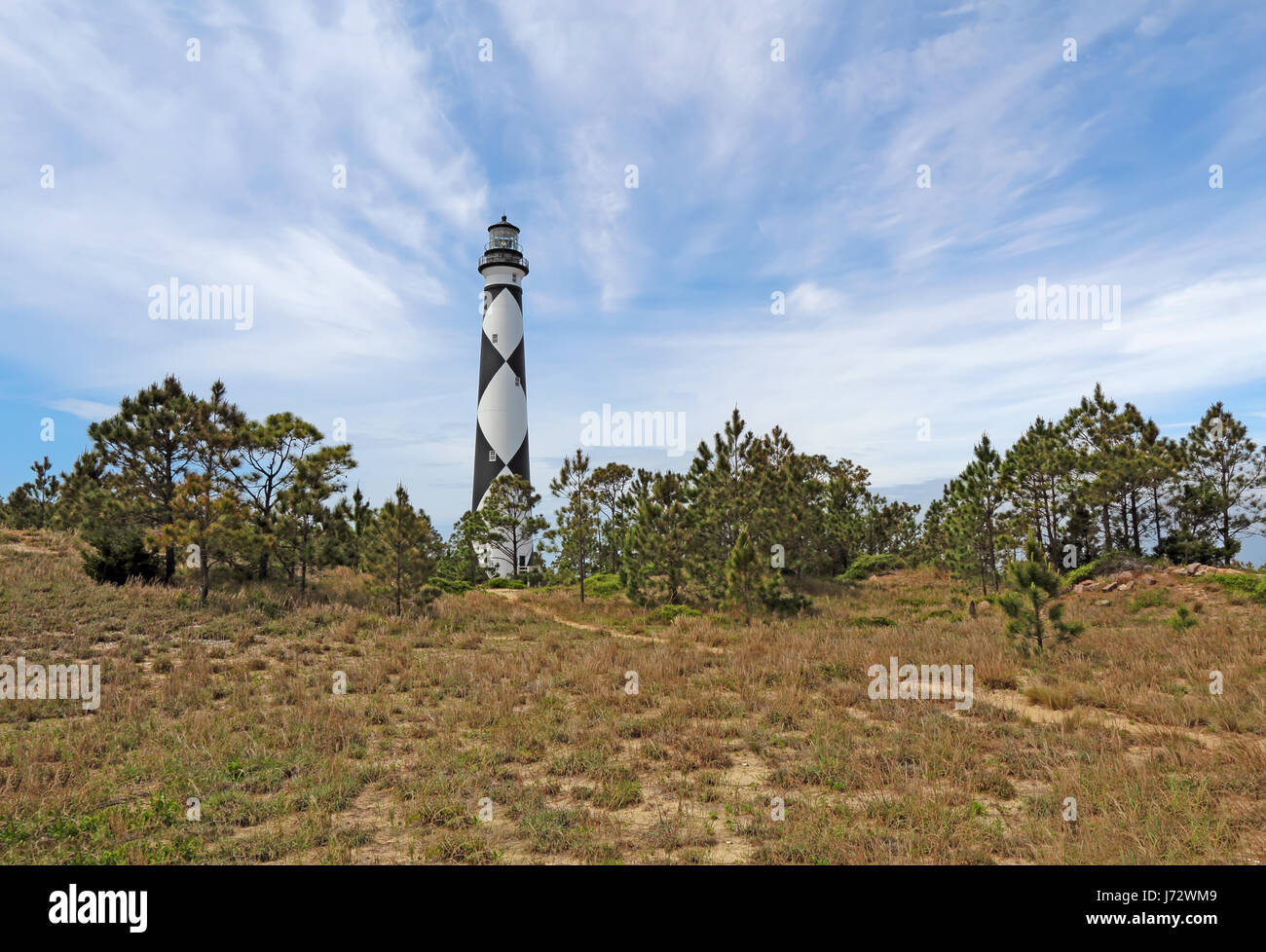 Cape Lookout Lighthouse on the Southern Outer Banks or Crystal Coast of