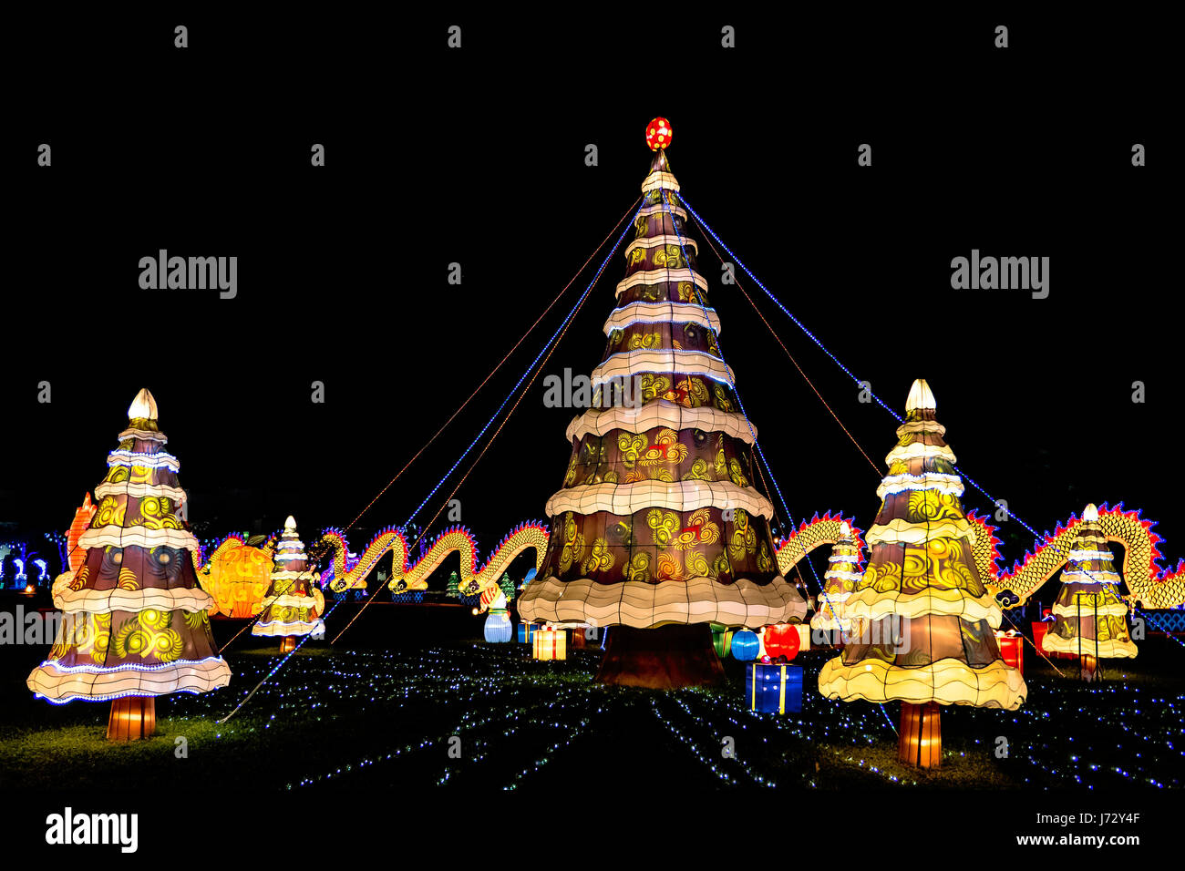 Lantern Light Festival. Miami. Florida. USA Stock Photo Alamy