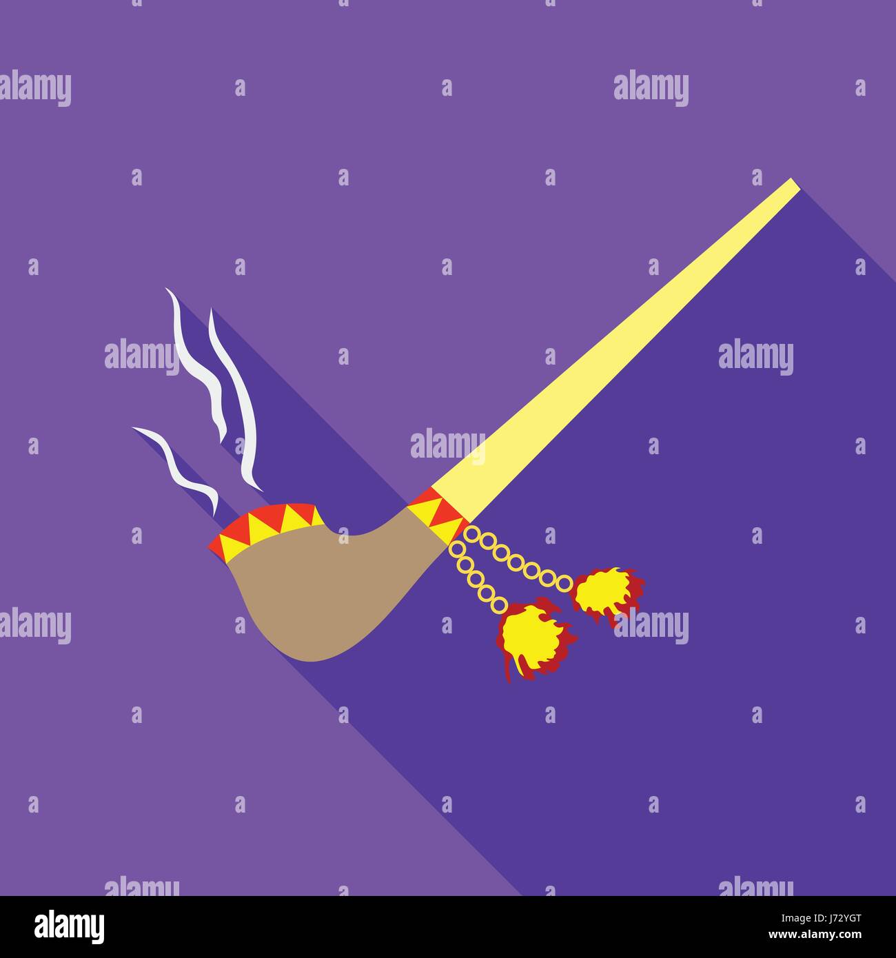 Smoking pipe icon, flat style Stock Vector Image & Art - Alamy