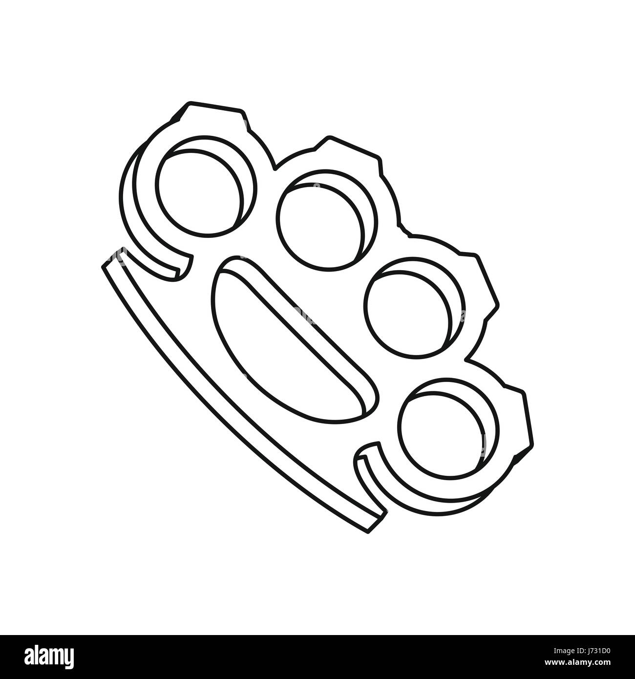 Brass knuckles icon, outline style Stock Vector Image & Art - Alamy Brass knuckles icon, outline style Stock Vector Image & Art - Alamy
