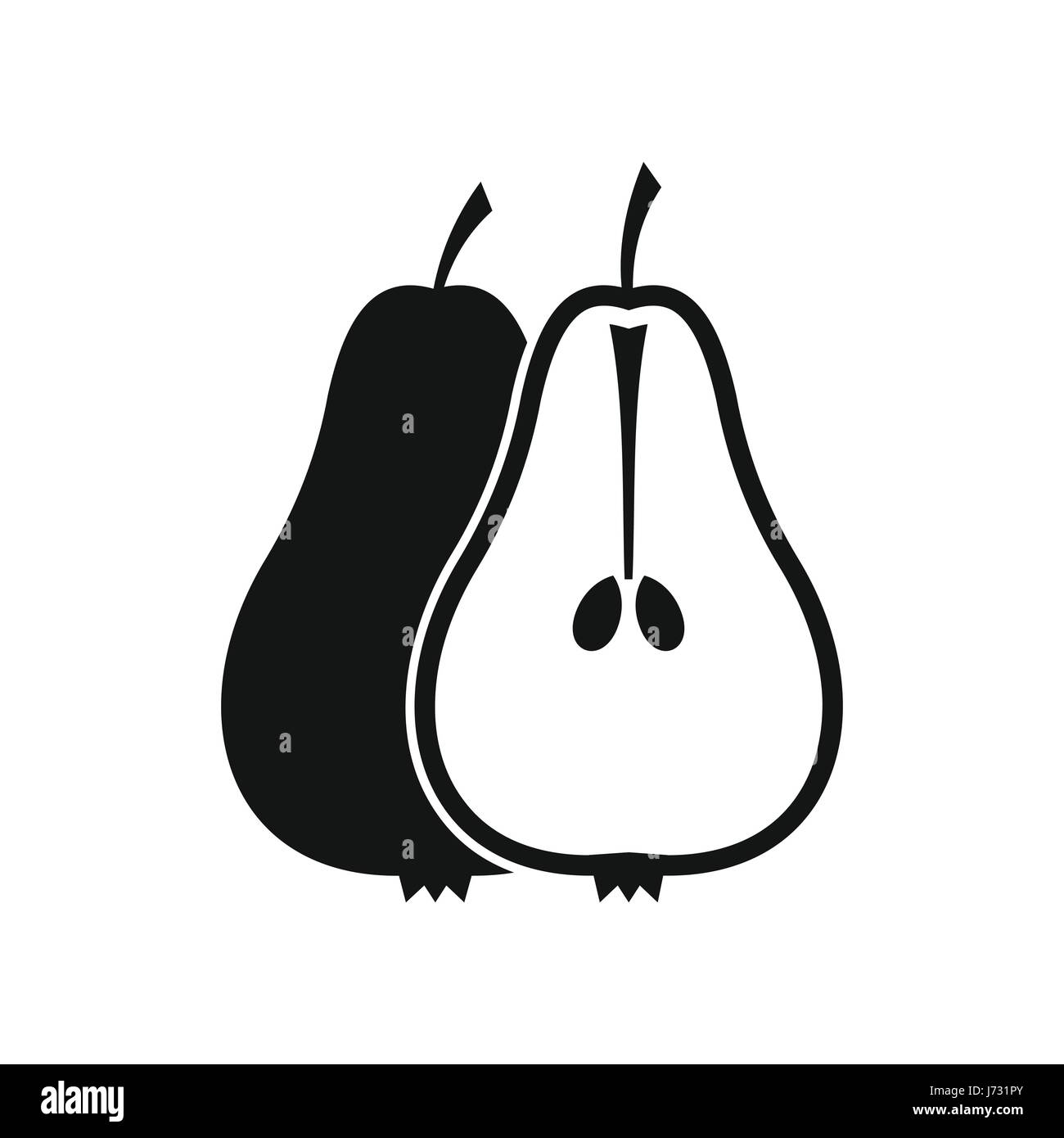 Pear icon in simple style Stock Vector Image & Art - Alamy