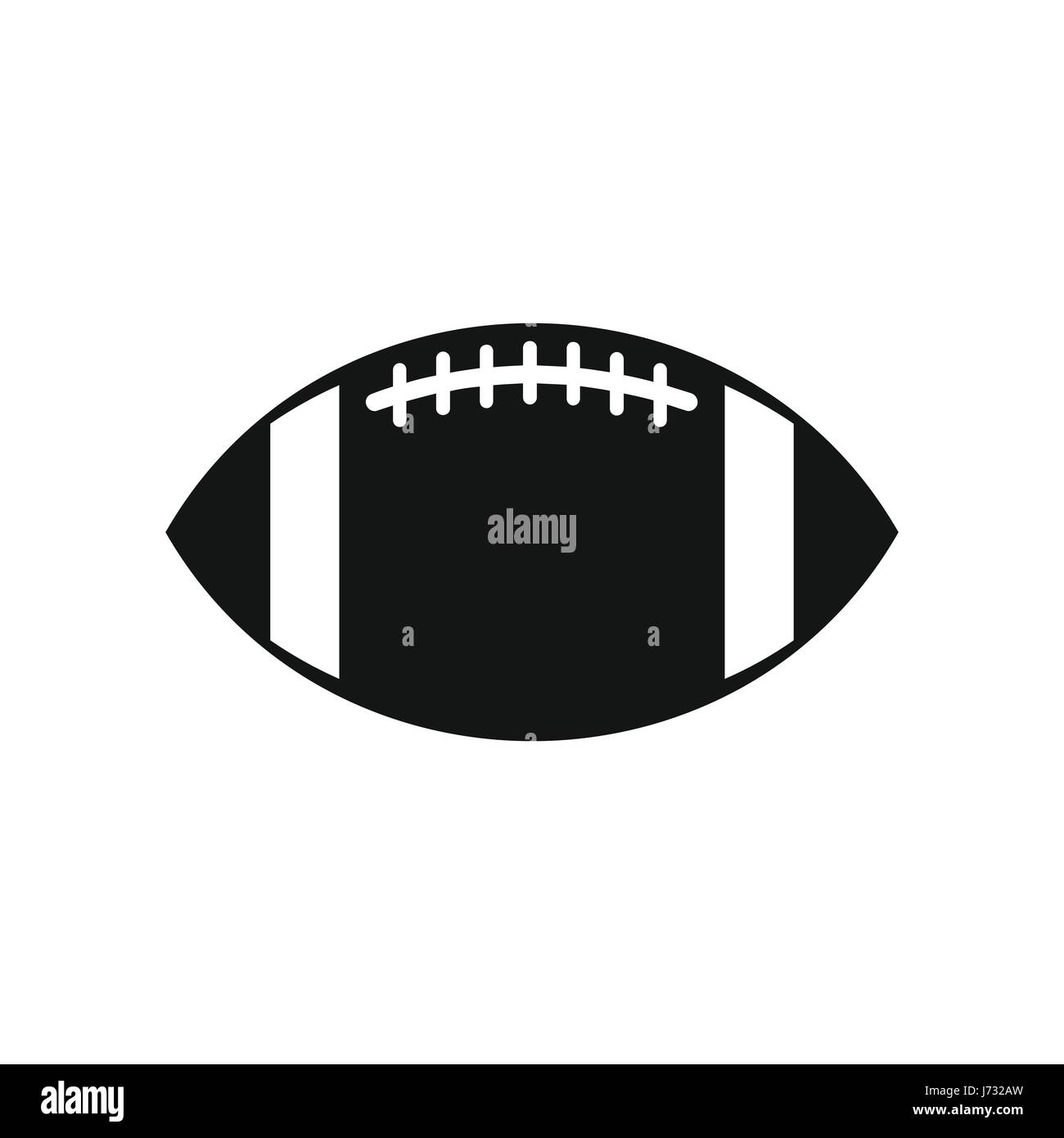Rugby ball icon, simple style Stock Vector Image & Art Alamy