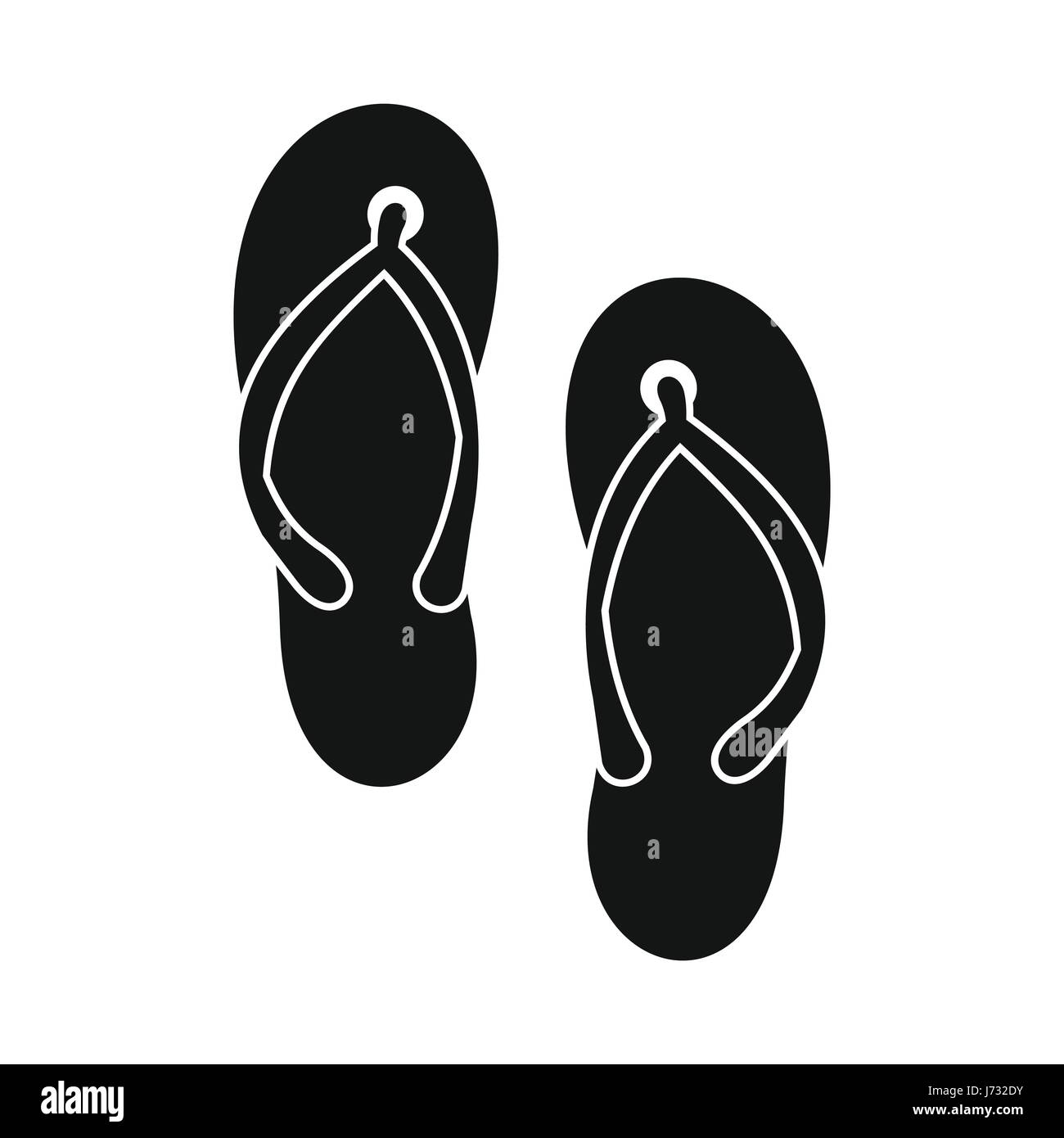 Beach thongs icon,simple style Stock Vector Image & Art - Alamy