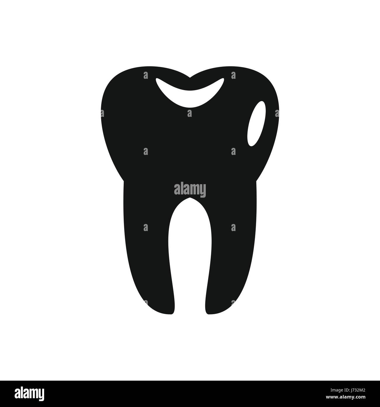 Tooth icon in simple style Stock Vector Image & Art - Alamy