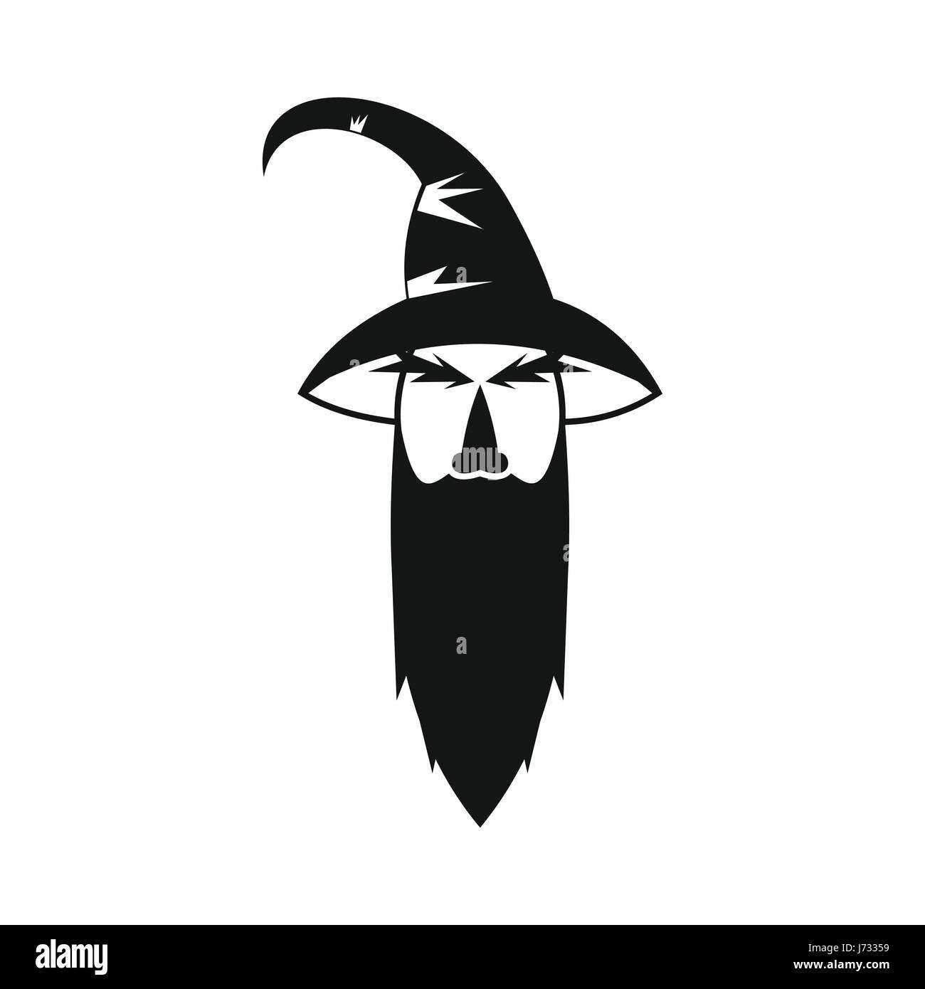 Wizard icon in simple style Stock Vector