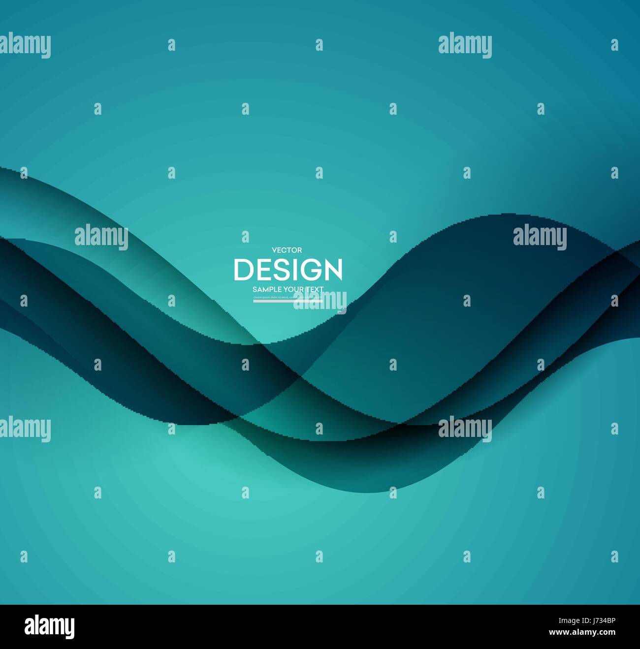 Abstract vector background, blue wavy Stock Vector Image & Art - Alamy
