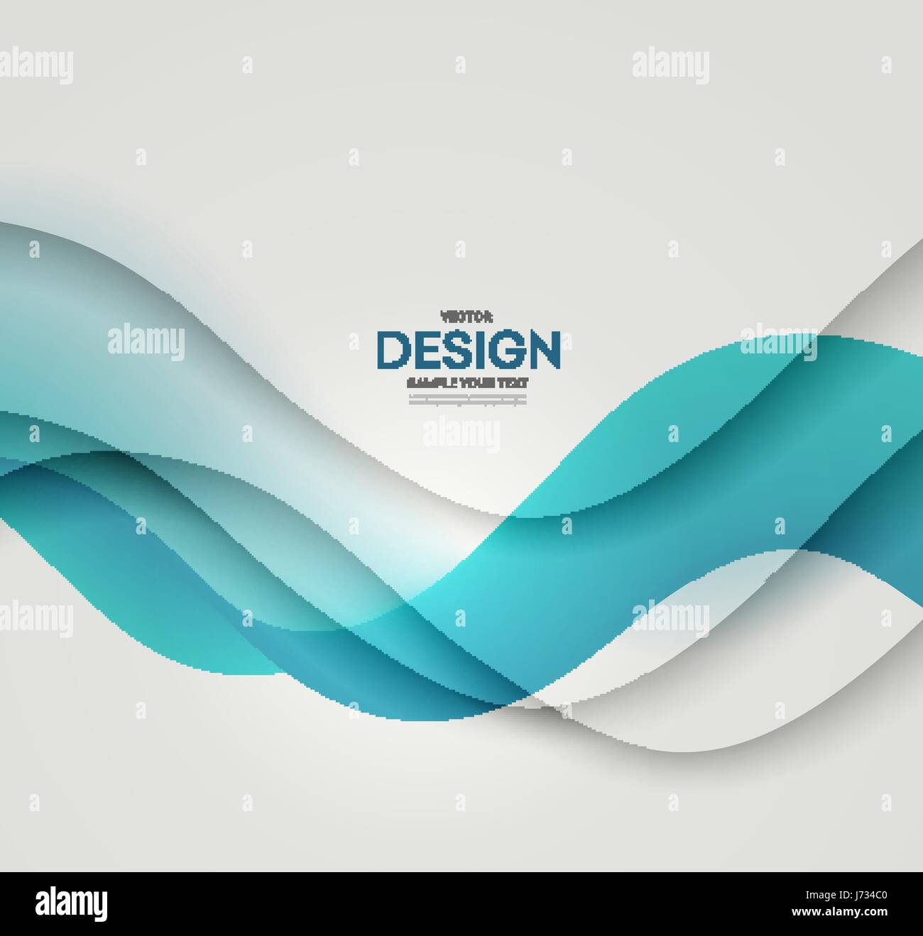 Abstract vector background, blue wavy Stock Vector Image & Art - Alamy