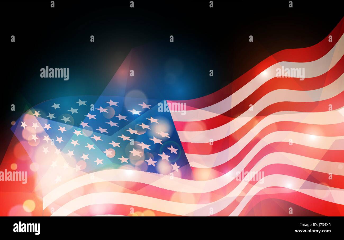 United States flag Stock Vector