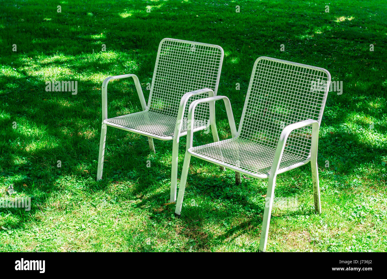 White plastic garden furniture on hi-res stock photography and images -  Page 2 - Alamy