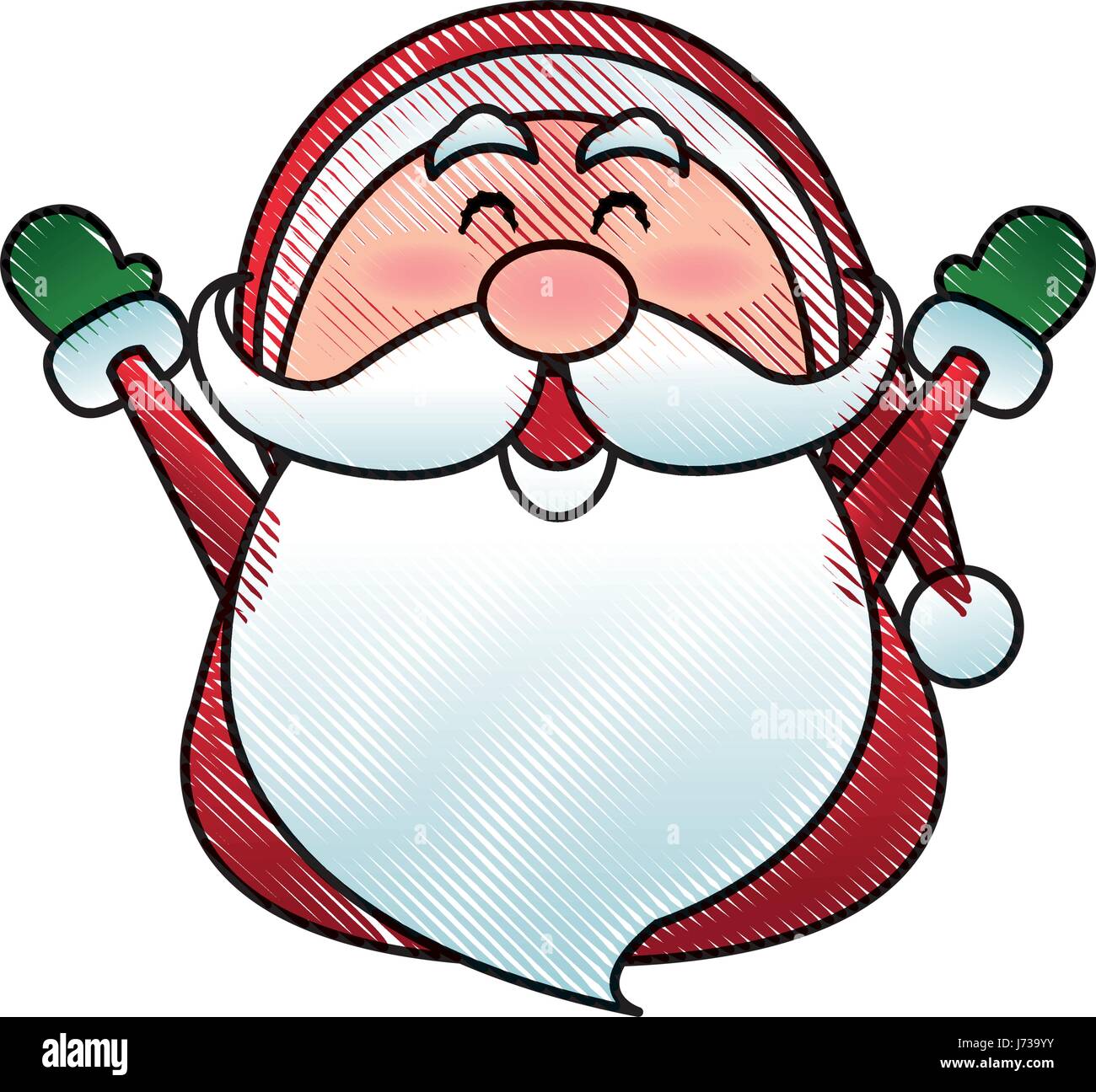 santa claus cartoon character merry christmas Stock Vector Image & Art ...