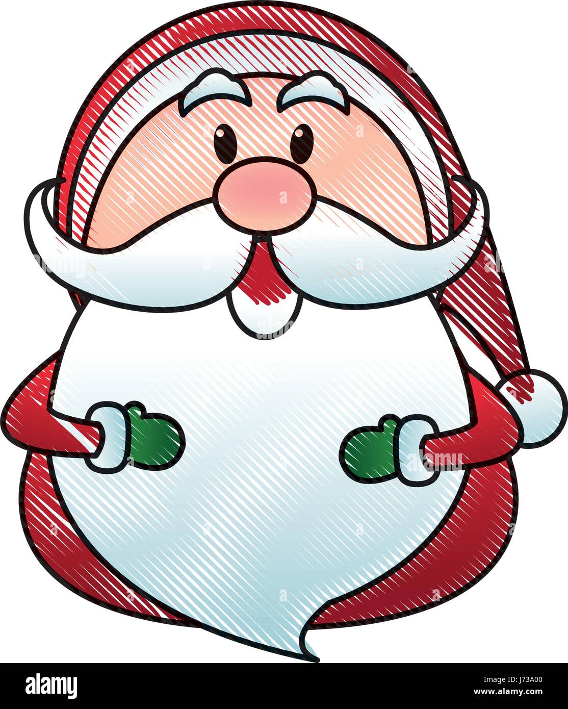 santa claus cartoon character merry christmas Stock Vector Image & Art ...