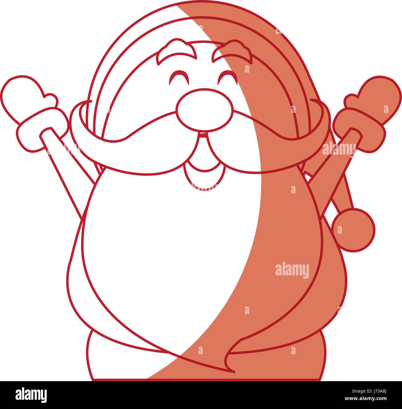 santa claus cartoon character merry christmas Stock Vector Image & Art ...