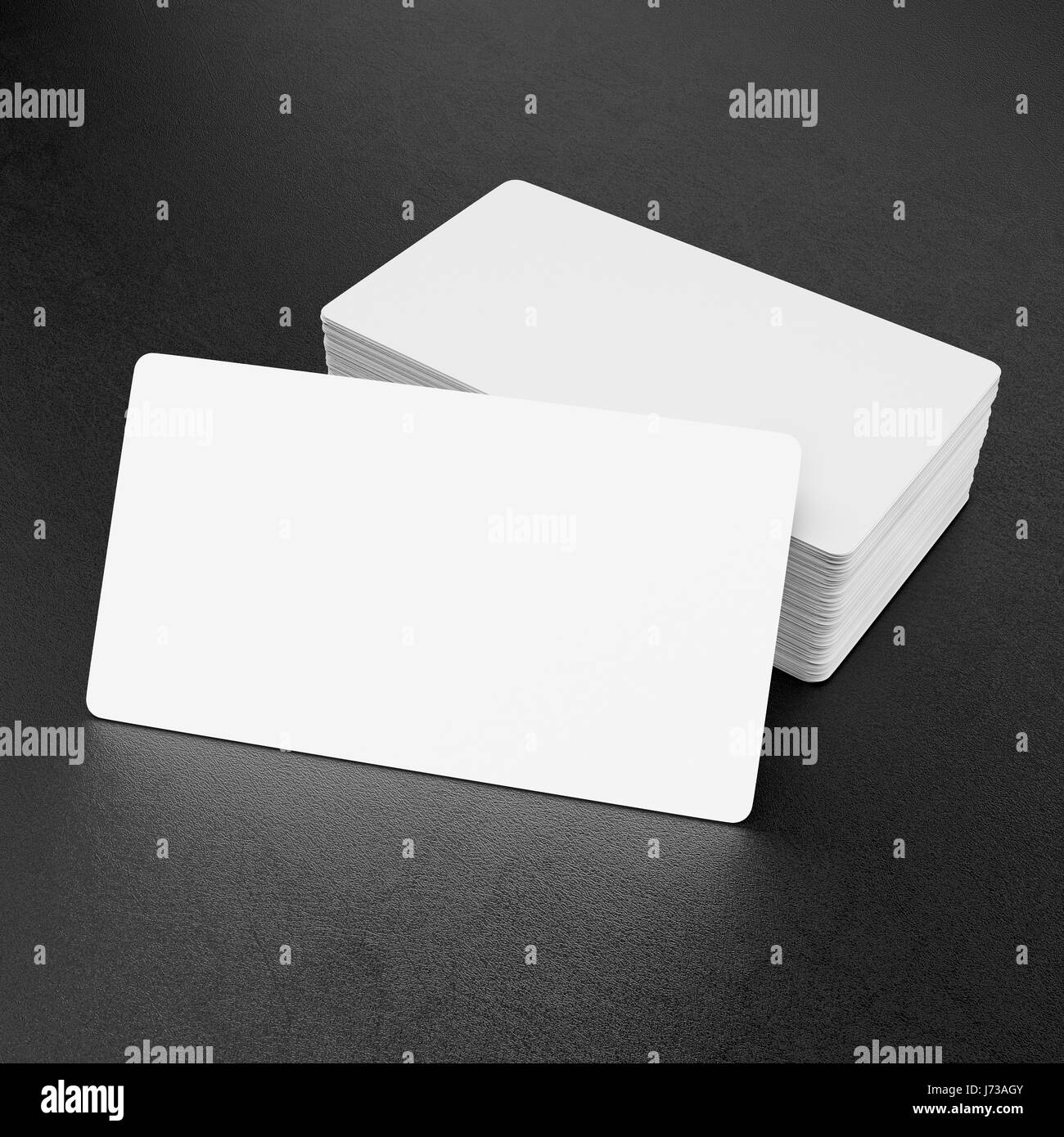 Business cards on black textured background Stock Photo Alamy