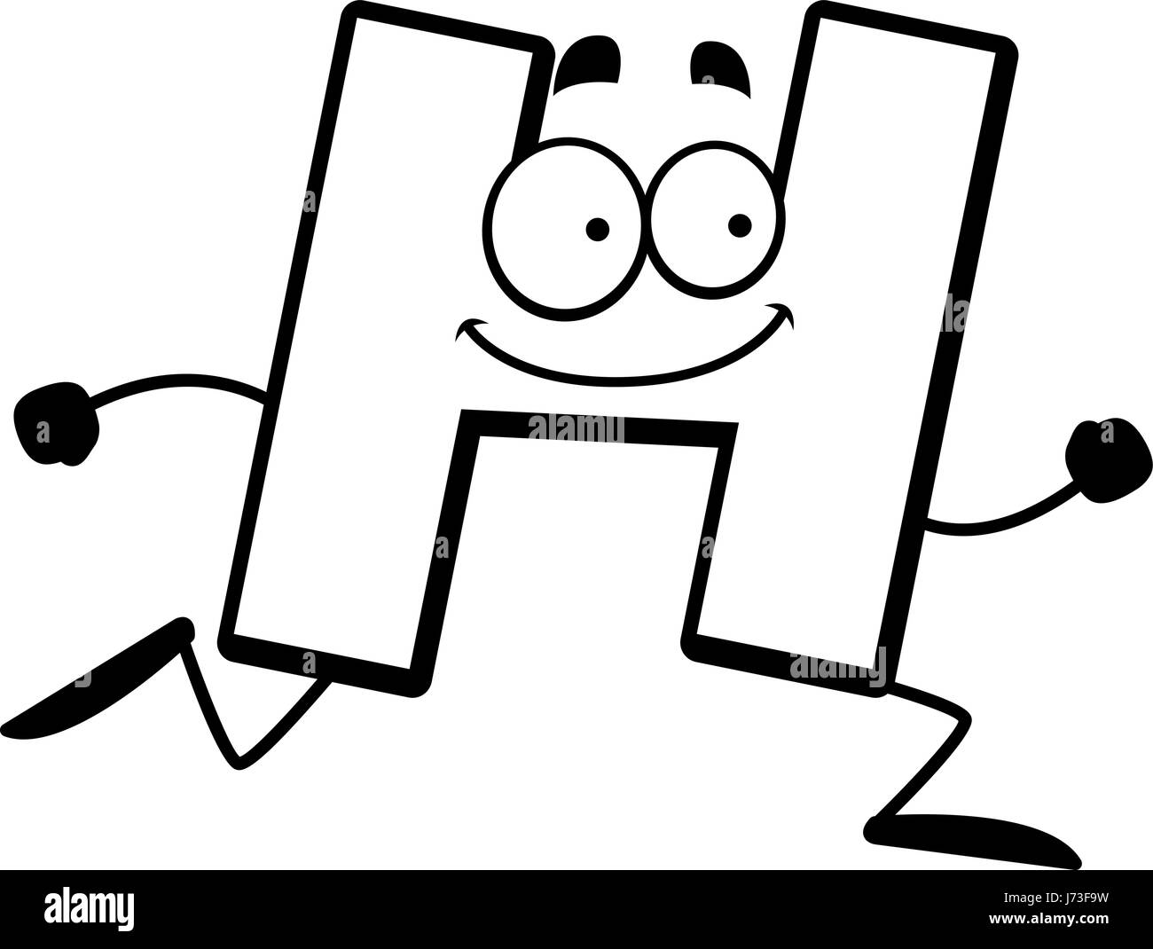 Cartoon letter h hi-res stock photography and images - Alamy