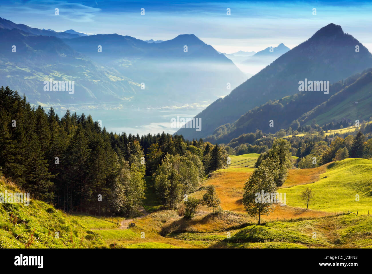 at the foot of the rigi Stock Photo - Alamy