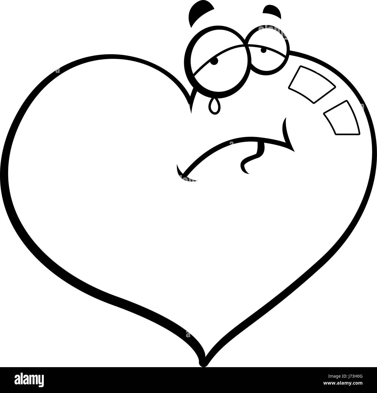 Crying heart Stock Vector Images - Alamy