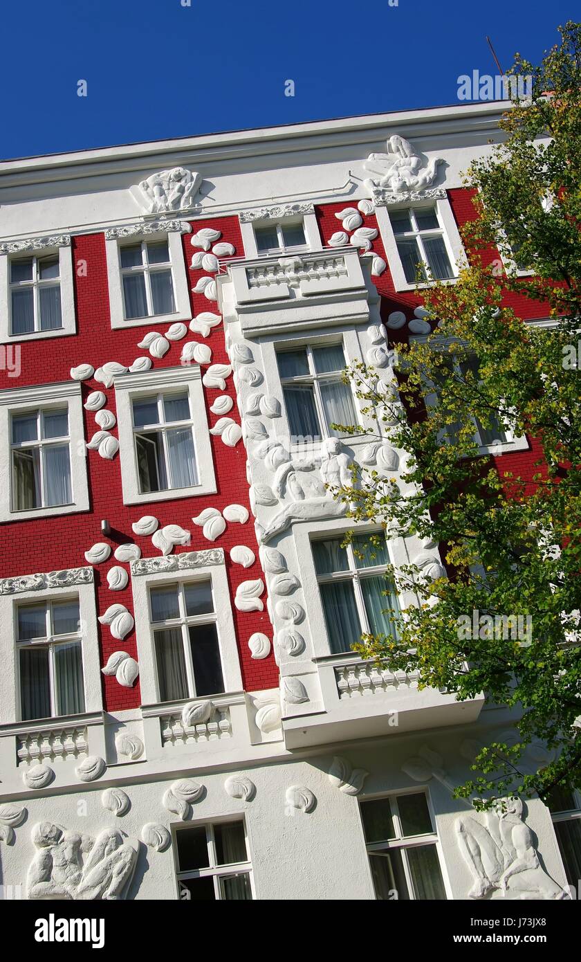 house home dwelling house residential building building nostalgia berlin Stock Photo