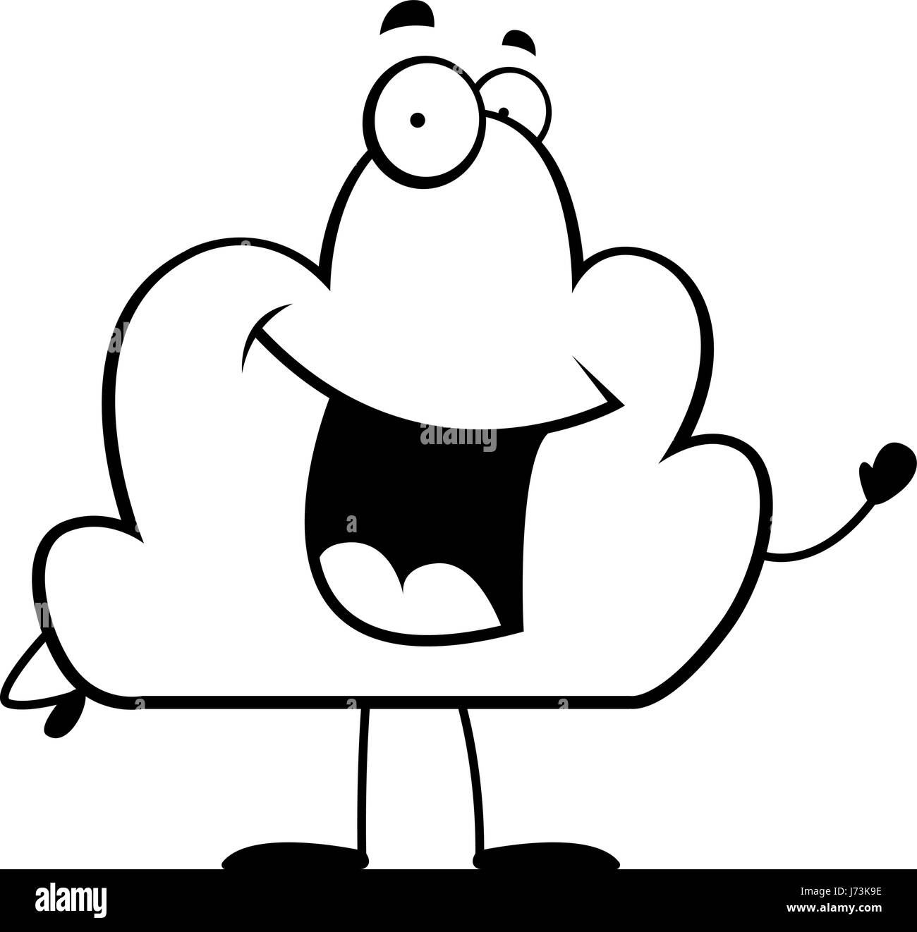 Cartoon cloud Black and White Stock Photos & Images - Alamy