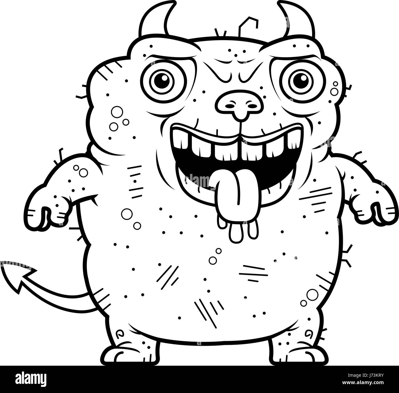 Monster ugly Black and White Stock Photos & Images - Alamy