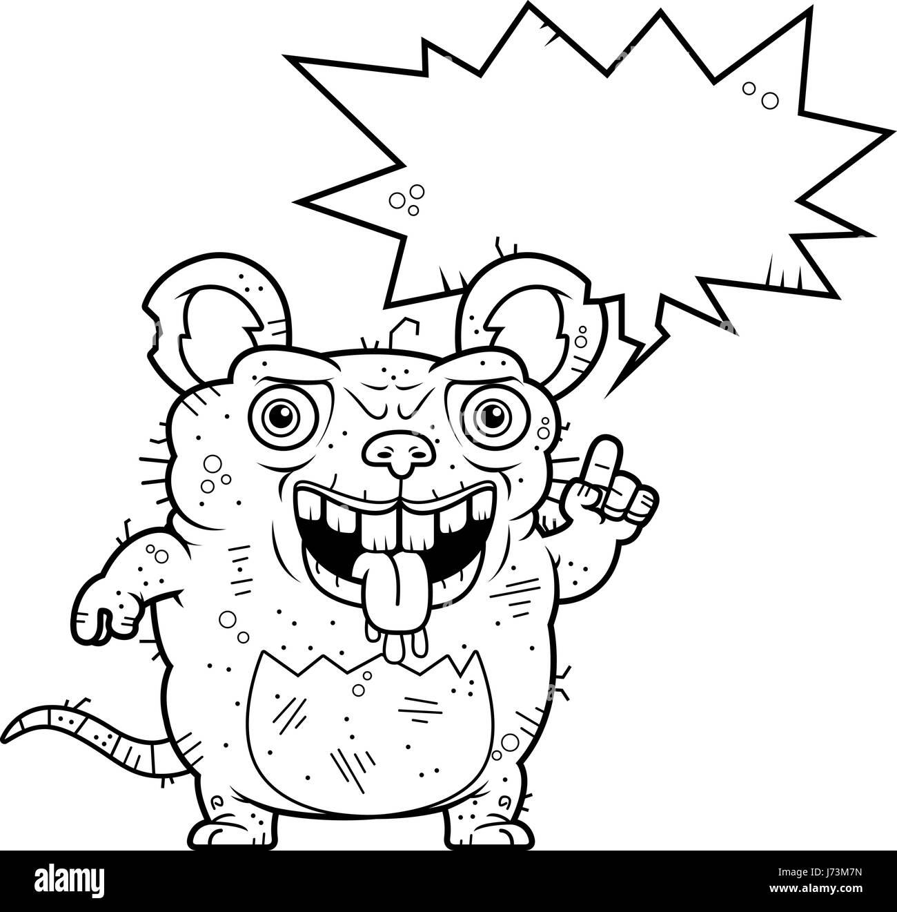 A cartoon illustration of an ugly rat talking Stock Vector Image & Art ...