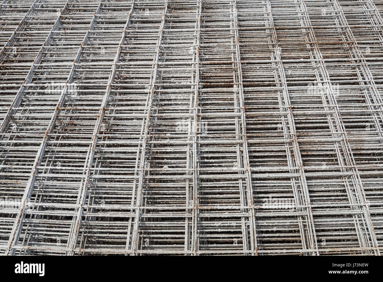 Concrete Reinforcement Stack Steel Rebar Stock Photos & Concrete