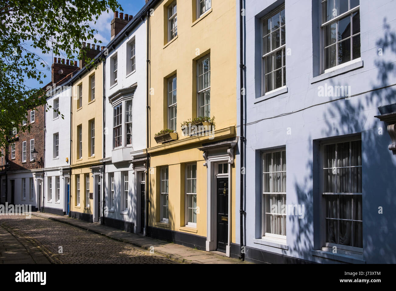 Prince street houses, Kingston Upon Hull, Yorkshire, England, U.K Stock
