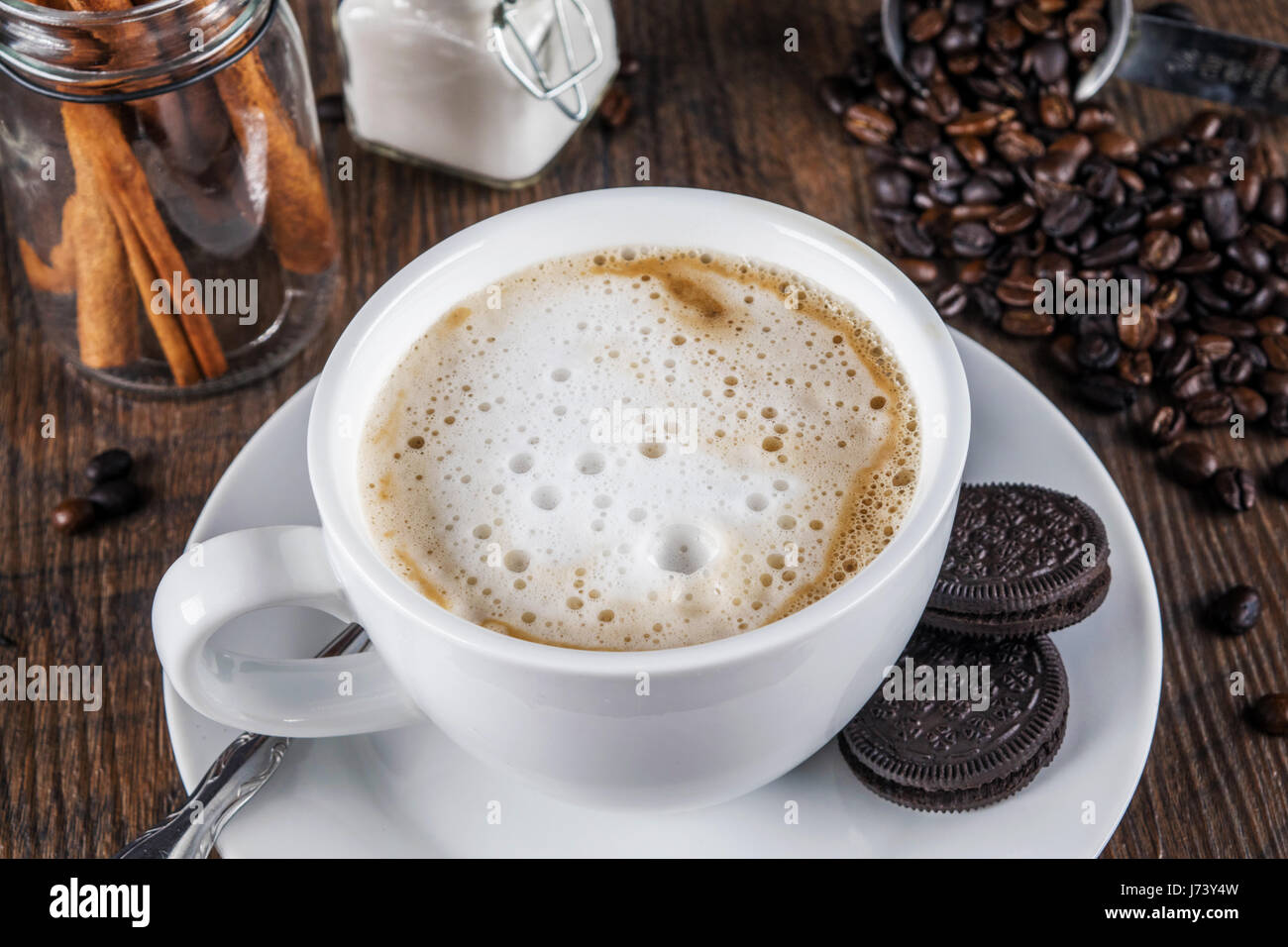 Coffee and cream Stock Photo - Alamy