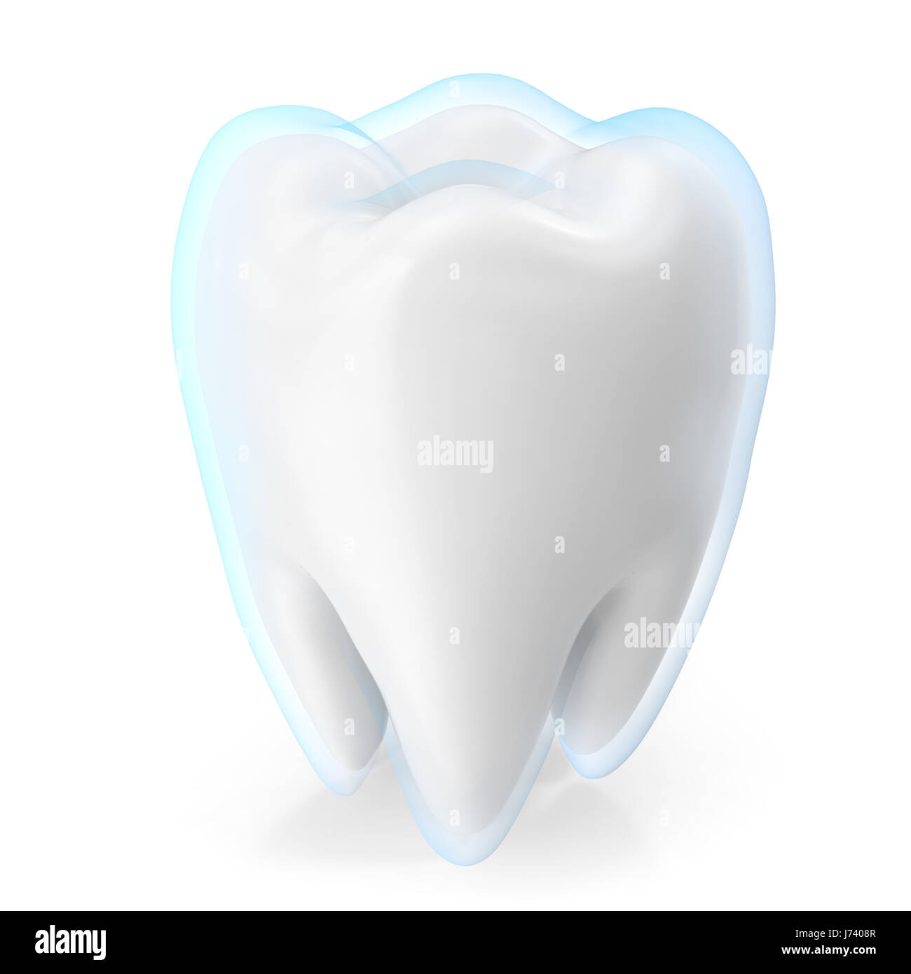 Teeth protection medicine and health concept design element, 3d rendering Stock Photo
