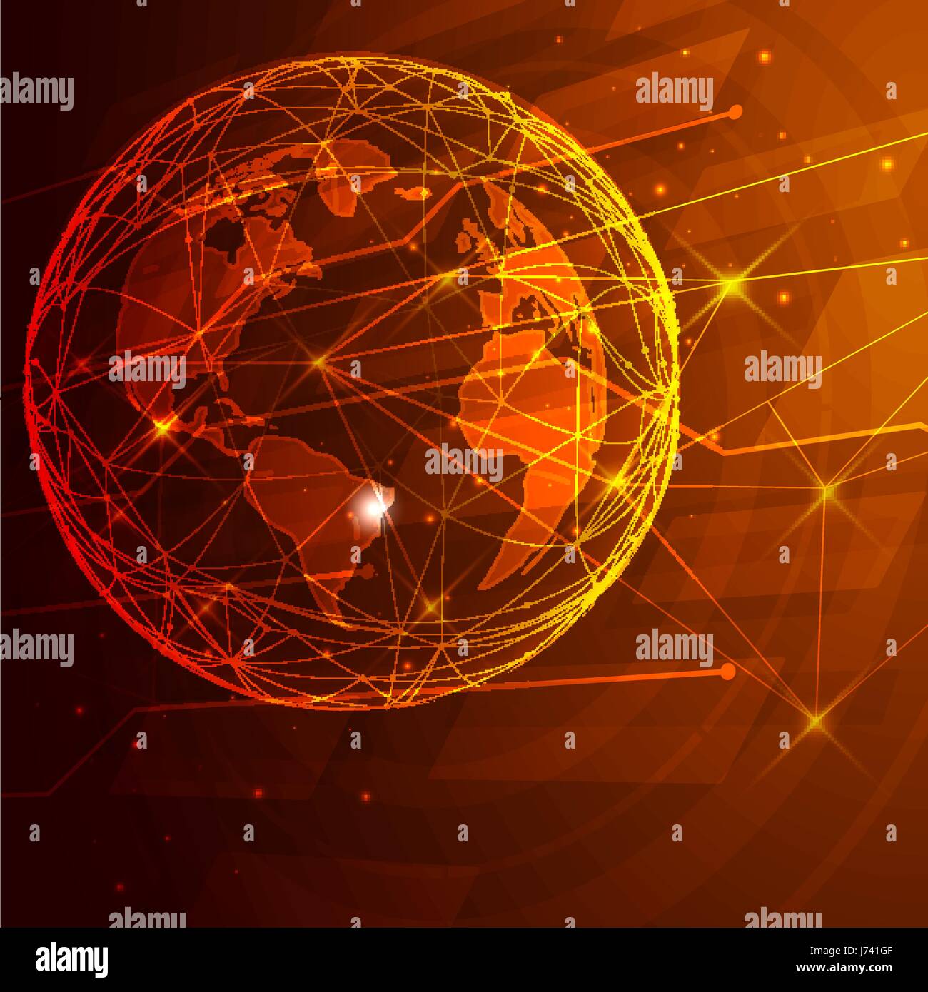 Space background with planet Stock Vector Image & Art - Alamy