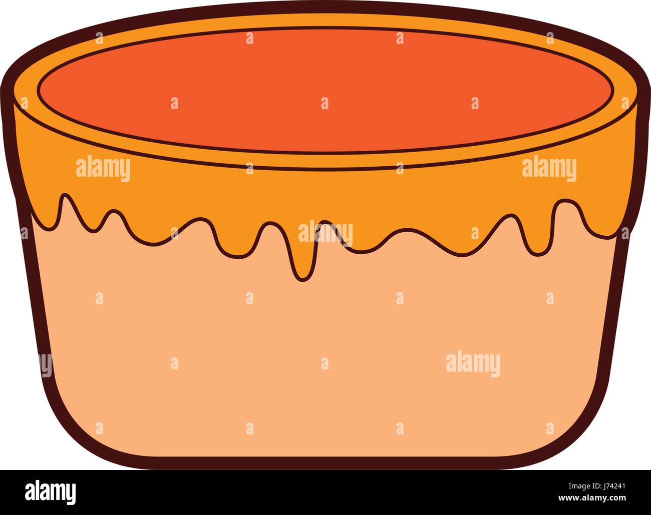 sweet baked cake cartoon Stock Vector Image & Art - Alamy