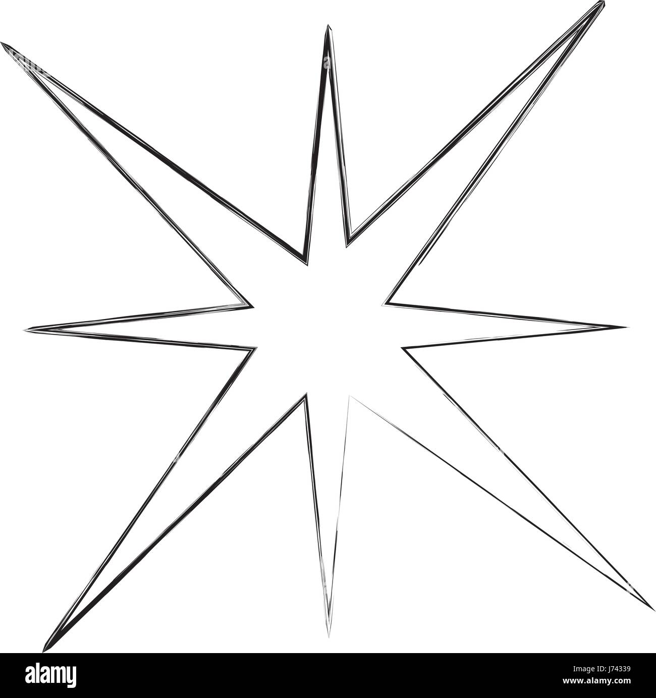star burst isolated icon Stock Vector Image & Art - Alamy