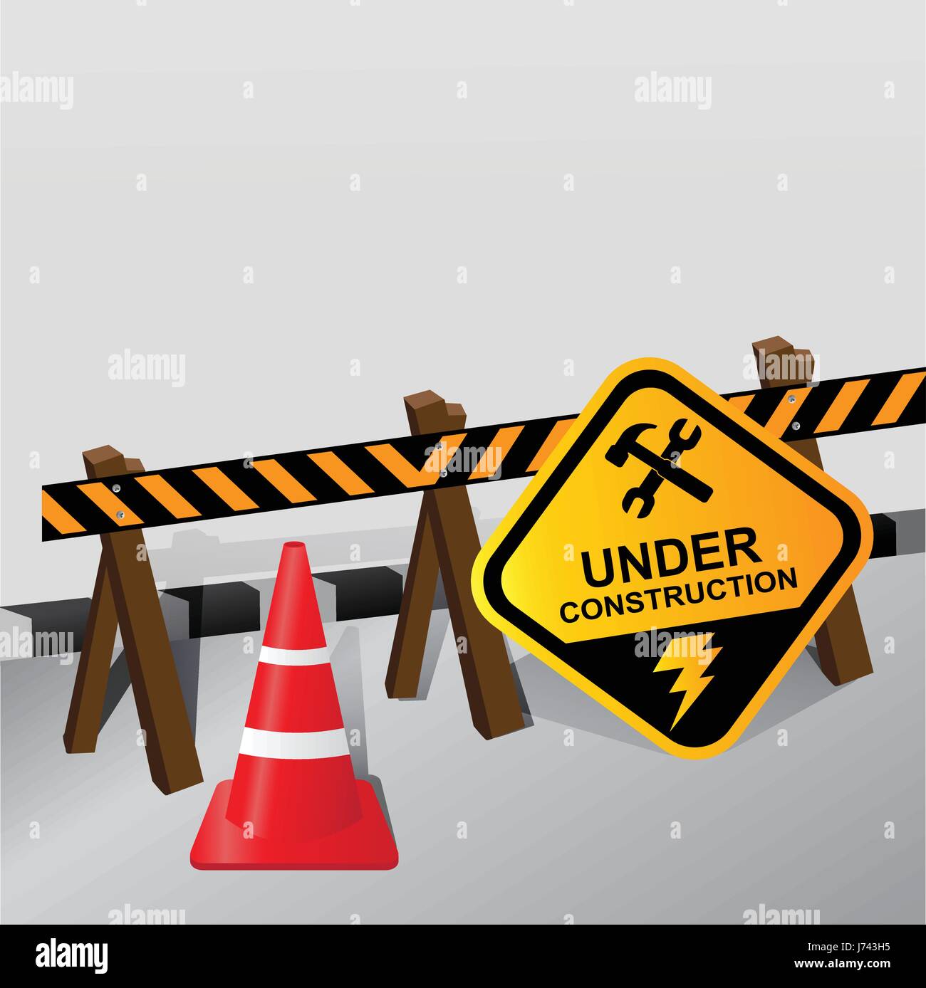 under construction Vector illustration Stock Vector Image & Art - Alamy