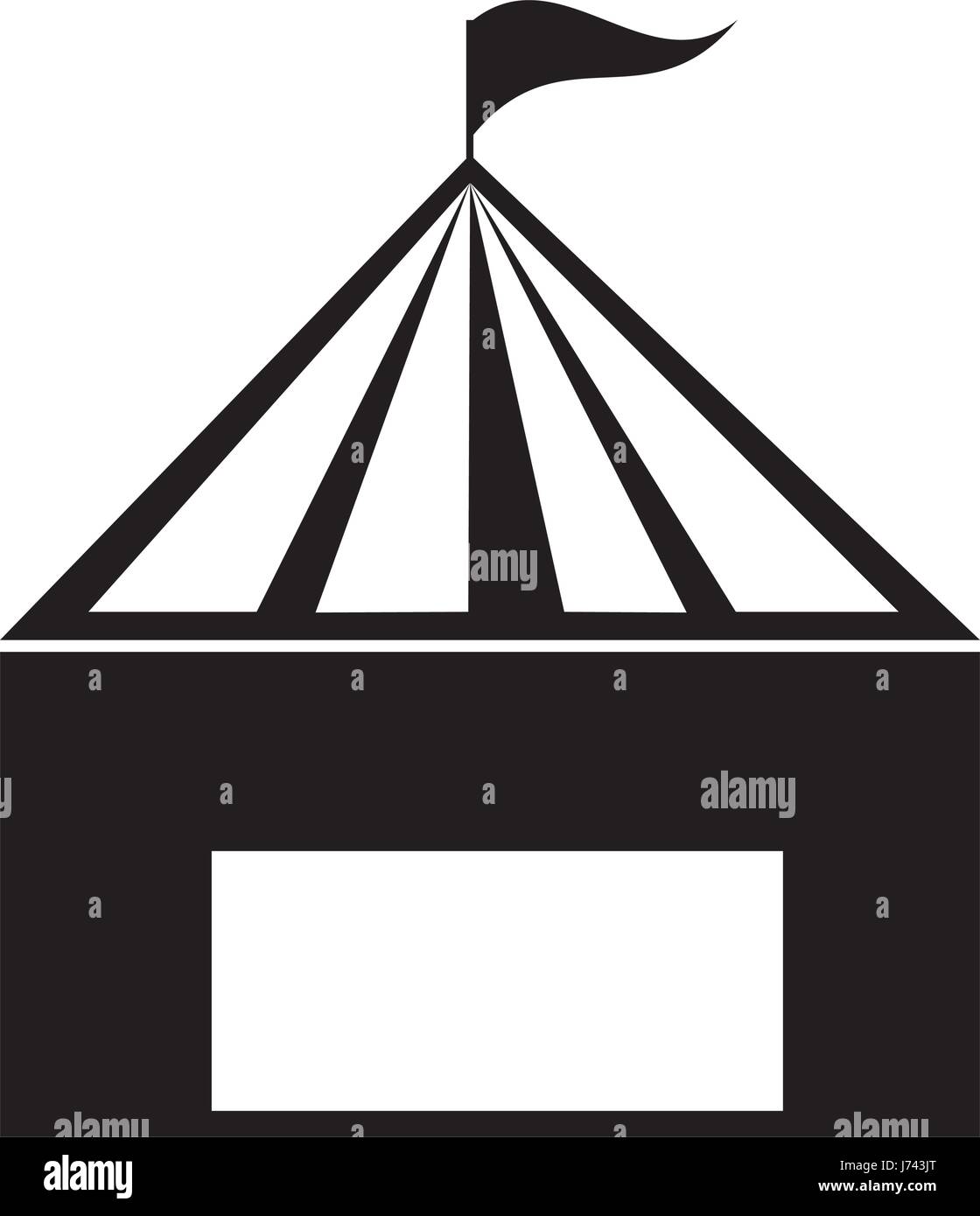 circus tent isolated icon Stock Vector Image & Art - Alamy