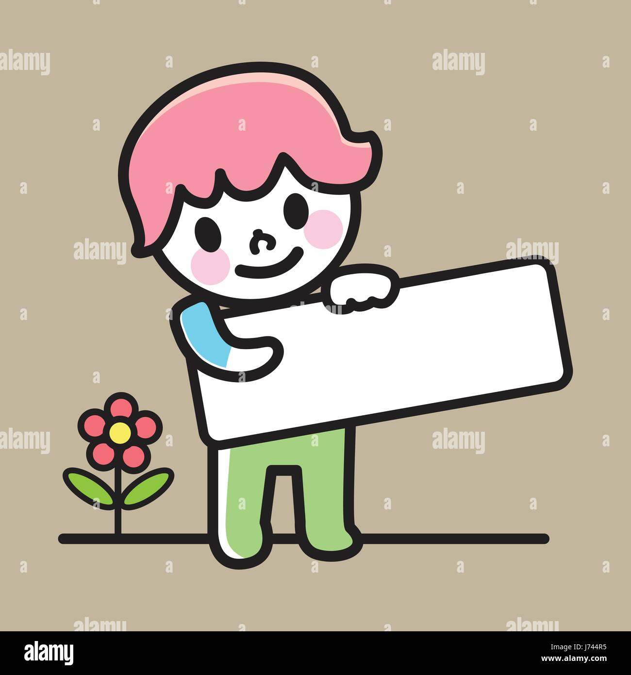 Happy boy holding blank paper, smiling boy holding an empty signage ...