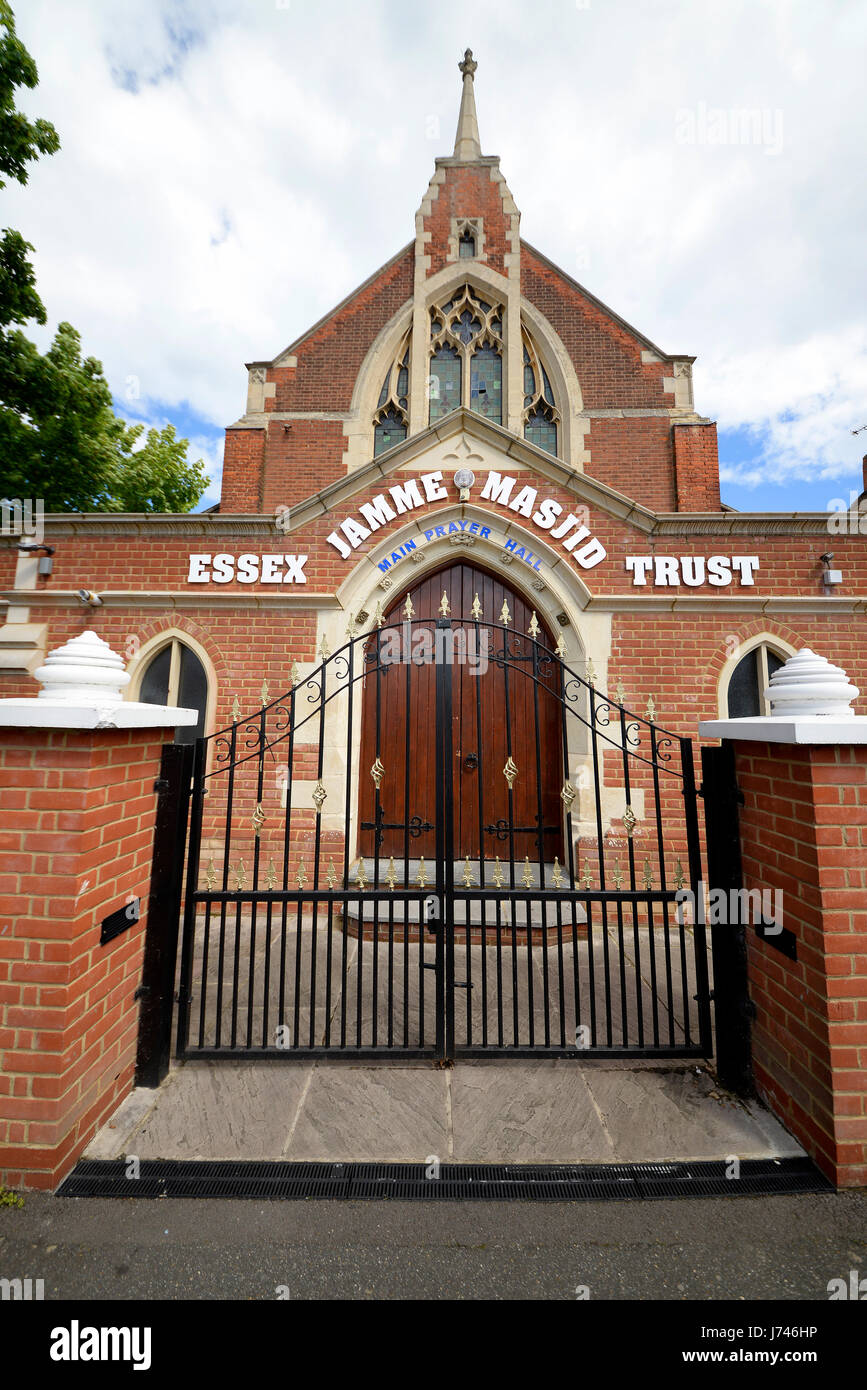 Essex Jamme Masjid Trust Ltd mosque in Westcliff on Sea, Essex, UK. Formerly United Reformed Church Stock Photo
